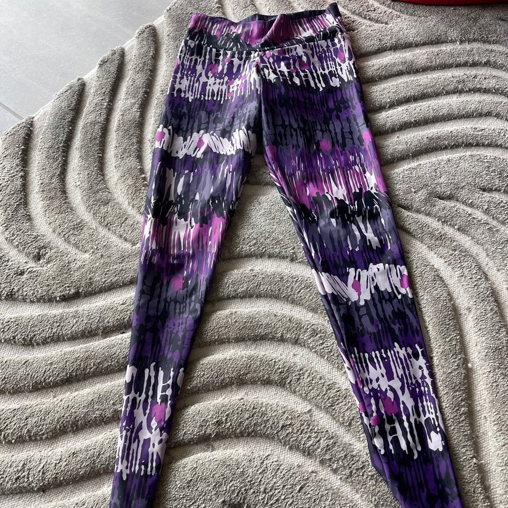 JIVA snakeskin purple leggings